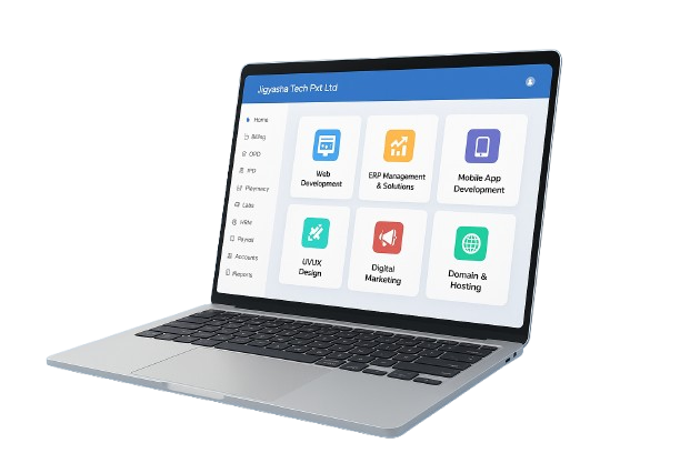 Jigyasha Tech team providing web, ERP, and mobile app development solutions