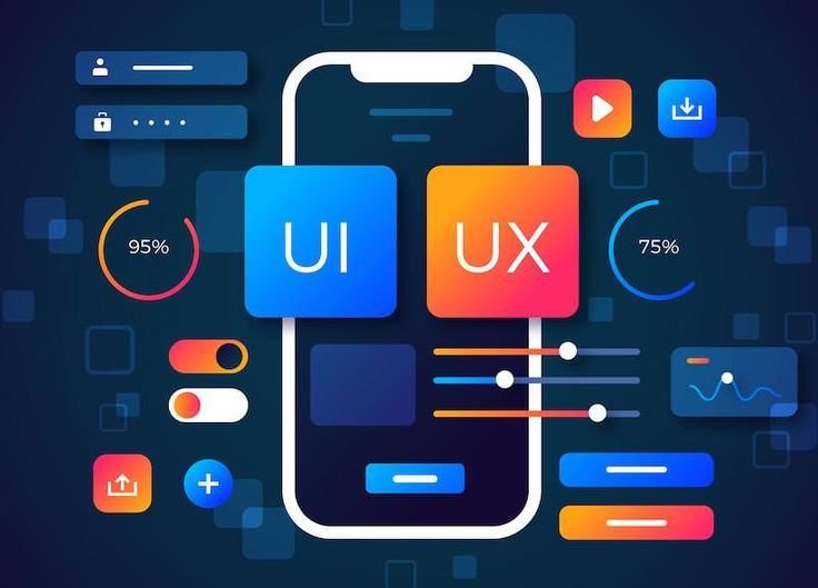UI/UX design hero illustration